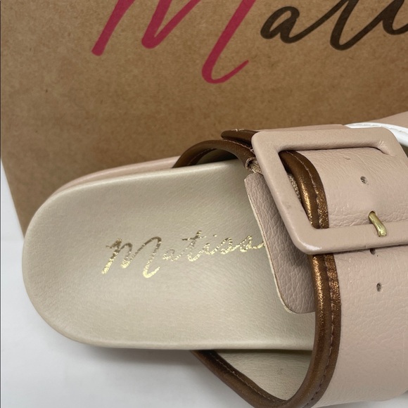 Matisse Micah Leather Beige Strappy Platform Sandals Size 8 Brand New In Box main image 8